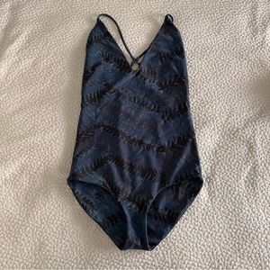 Mikoh, blue print one piece. Size small